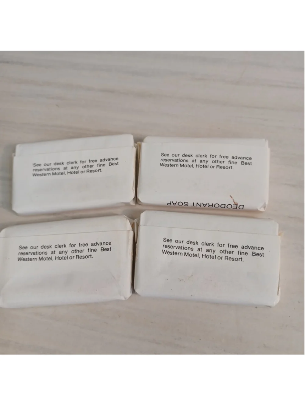 Best Western Pink Camay Hotel Soap Mini Lot of 4 Vintage